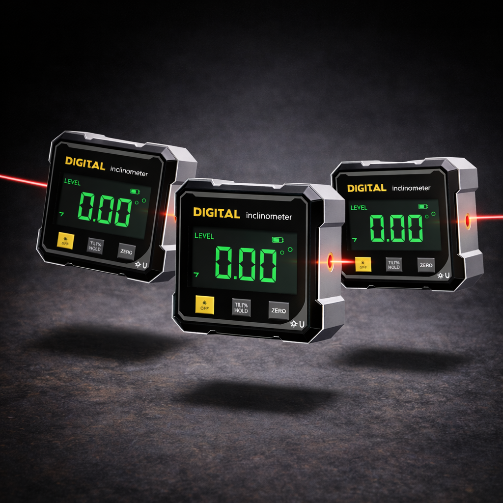 🔥 50% OFF | Digital Angle Finder with Laser Level 📏 ±0.1° Precision Magnetic Level Tool