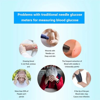 🏆 2026 Best Seller | Limited-Time 70% OFF,Pain-Free Non-Invasive Glucose Monitor