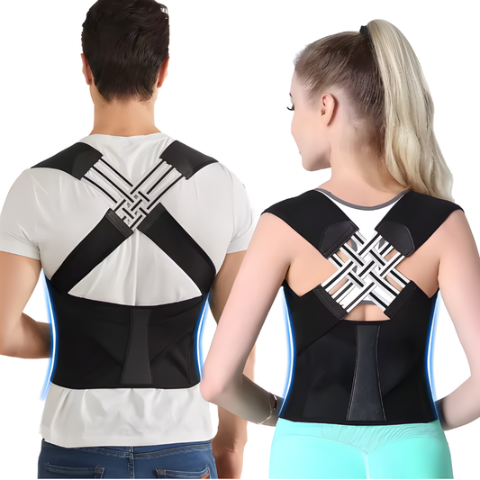 Back Brace Posture Corrector for Women & Men – Adjustable Upper Back & Lumbar Support Belt
