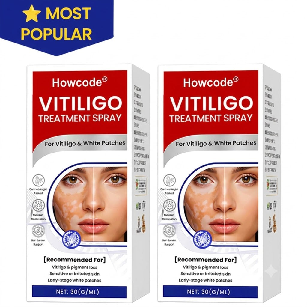 Howcode® Vitiligo Treatment Spray — Visible Results in Weeks, 100% Natural & Steroid-Free