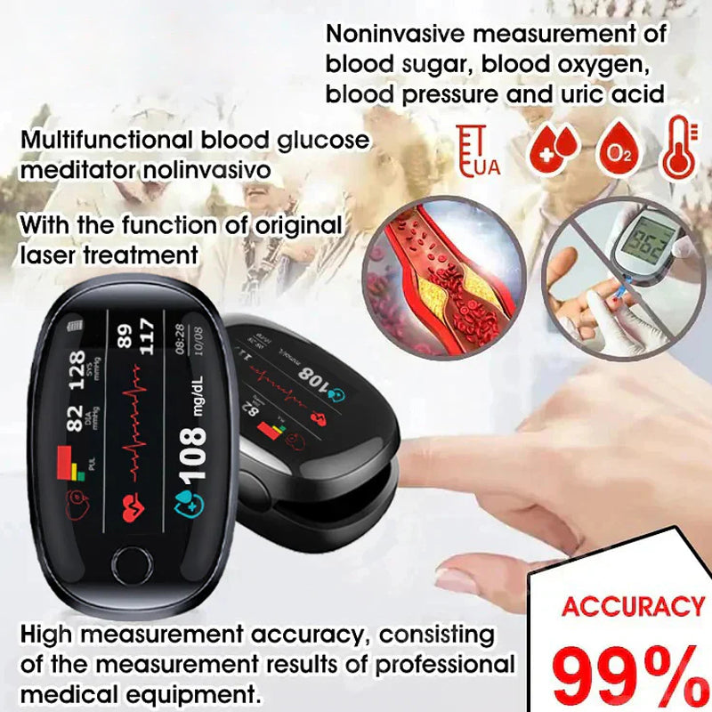 🏆 2026 Best Seller | Limited-Time 70% OFF,Pain-Free Non-Invasive Glucose Monitor