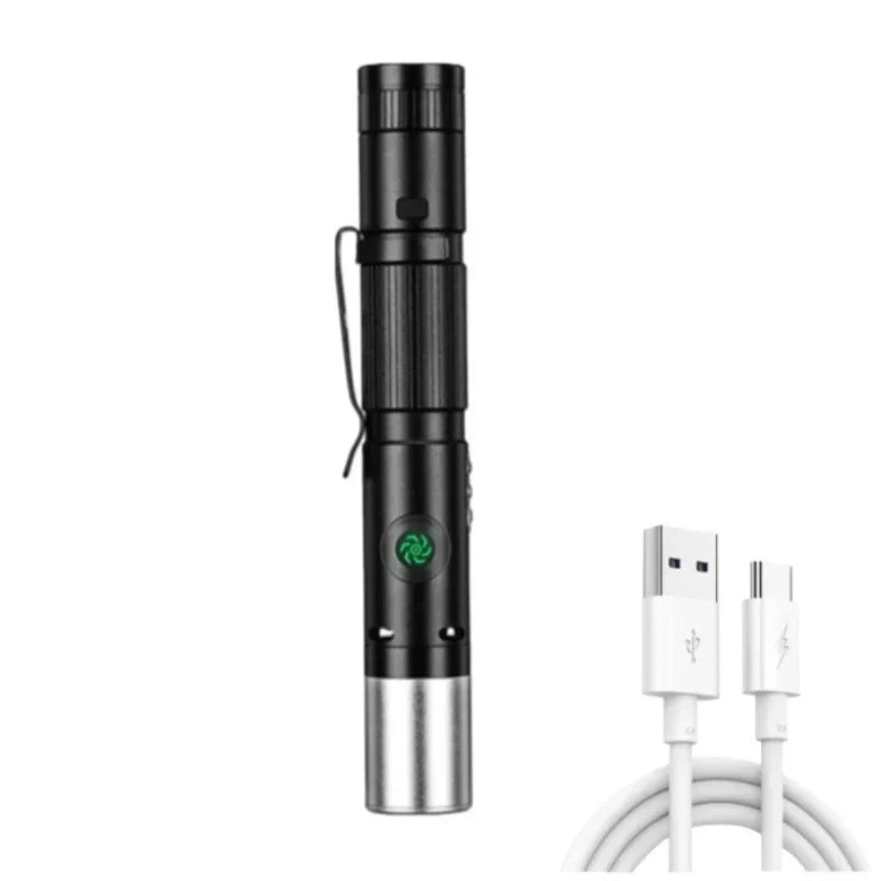 Multi-Functional Portable Self Defense Flashlight