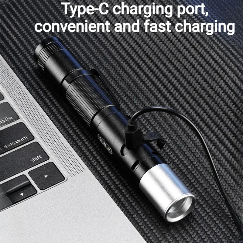 Multi-Functional Portable Self Defense Flashlight