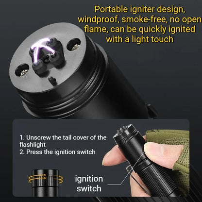 Multi-Functional Portable Self Defense Flashlight
