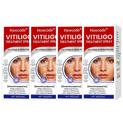 Howcode® Vitiligo Treatment Spray — Visible Results in Weeks, 100% Natural & Steroid-Free