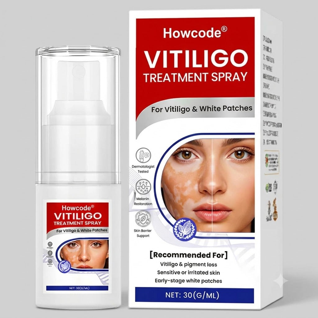 Howcode® Vitiligo Treatment Spray — Visible Results in Weeks, 100% Natural & Steroid-Free